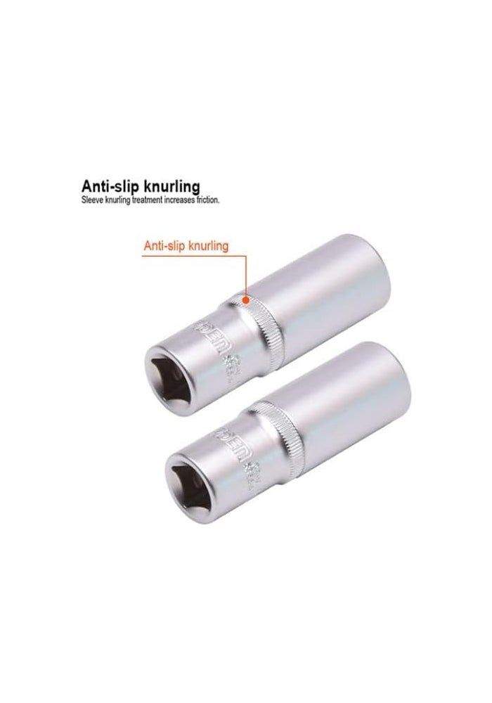 Harden صندوق عميق HARDEN 535551 مقاس 21 مم 1/2" درايف سداسي CRV ستيل - Image 4